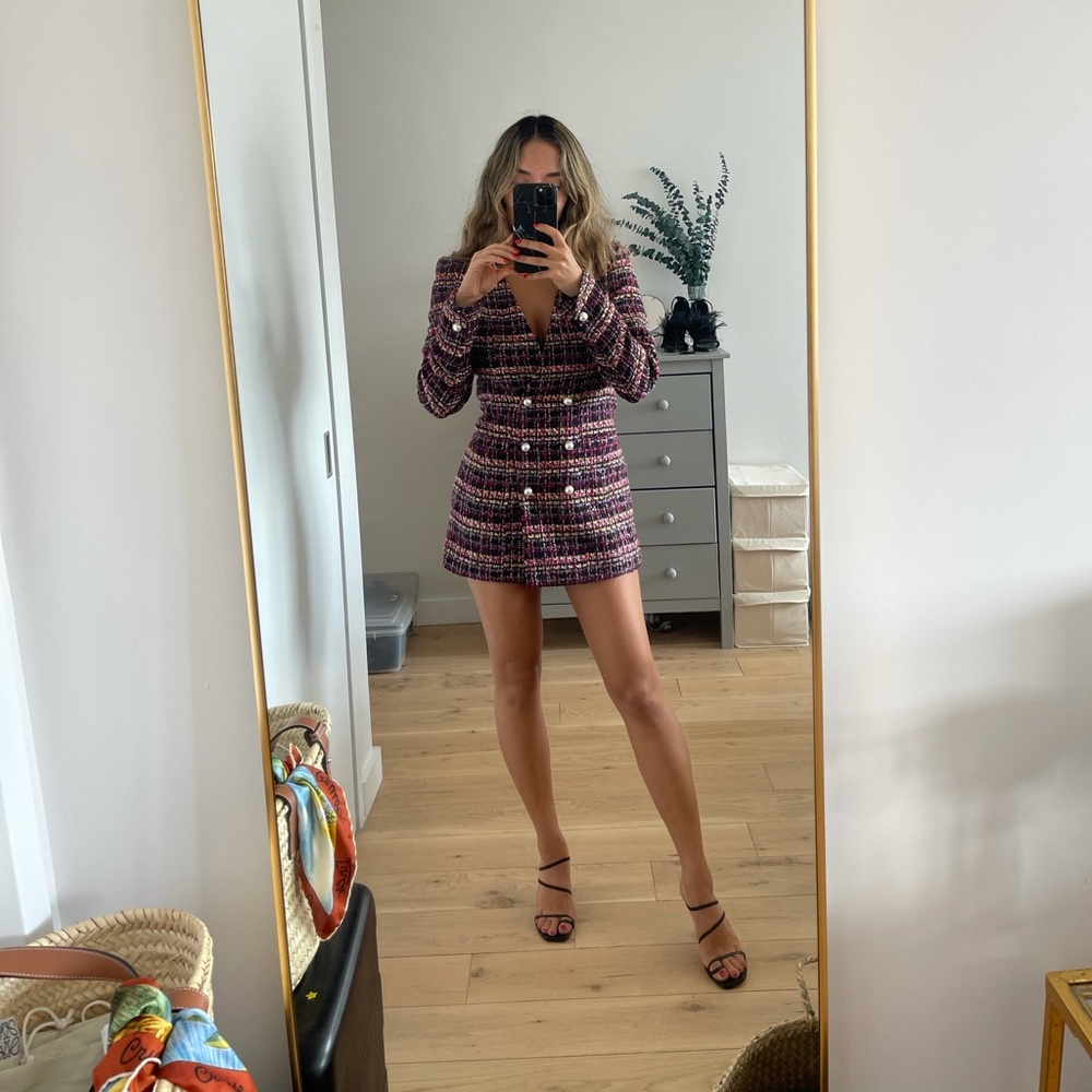 NWT ASOS Boucle Blazer Dress Size US 4